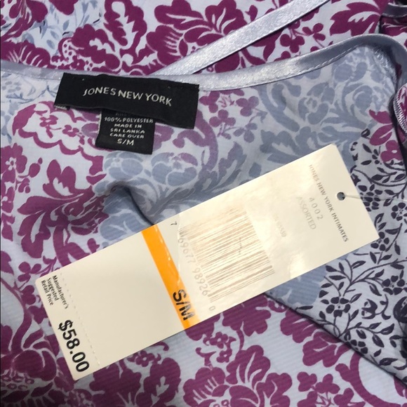 NWT Jones New York light blue and dark pink robe. - Picture 9 of 9